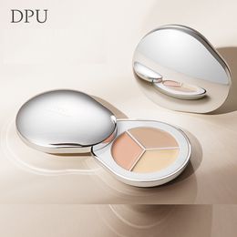 DPU Tri-Colour Concealer Palette Full Coverage Cream Long-lasting Highlighter Moisturising Face Base Korea Makeup Rare Beauty