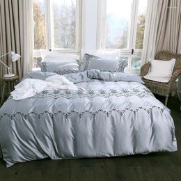 Bedding Sets Cotton Home Duvet Cover Set Embroidery Bed Sheet Pillow 4/6/8pcs YM18