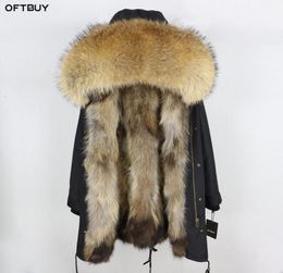 OFTBUY 2020 Real Fur Coat Winter Jacket Women Long Parka Waterproof Big Natural Raccoon Fur Collar Hood Thick Warm Real Fox Fur Li8784436