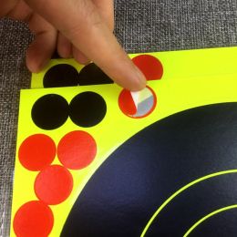5/10/20PCS Shooting Target Stickers 8x8 inch Adhesive Reactive Self Stick Shooting Targets Splatter Paper for Shooting Training