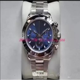 Men Watch Chronograph Stopwatch Eta 7750 Watch Black Blue Dial 40mm 116500 Automatic Mechanical movement Fashion Men's Wristwatche 287x