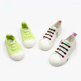 Shoe Parts Waterproof Silicone Elastic Shoelaces Child Adult No Tie Lazy Rubber Quick Lace For Leather Shoes Free Laces