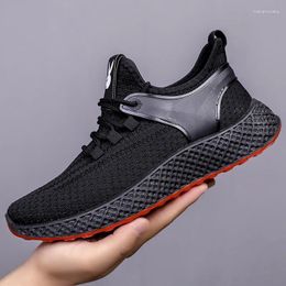 Casual Shoes Man Vulcanised Sneakers Men Solid Colour Male Flat 2024 Mesh Men's Sports Comfortable Breathable White