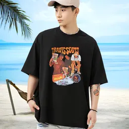 Classic Casual T-Shirts Anime Men Tshirts Street Crew Neck Cotton Breathable Comfortable Tops Tees