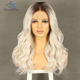 613 Blonde 13x3 Synthetic Lace Front Wigs For Women Silver Blonde Loose Deep Wigs Short Bob Lace Front Wigs hd Lace Wigs 180%