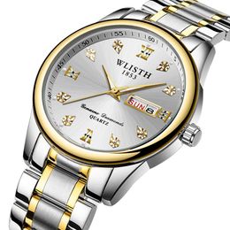 Men's Quartz Watch WLISTH Brand Fully Automatic Men's Watch Waterproof Quartz Watch Precision Steel Watch Men's Watch