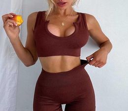 Yoga Outfits Women Sportwear Workout Yoga Set Gym Seamless Fitness Clothing Sport Outfit for Woman Sports Bra Leggings Suit Female6951972