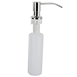 Liquid Soap Dispenser Kitchen Sink Faucet Plastic With Stainless Steel Replacement Pump For Lotion Shampoo Container