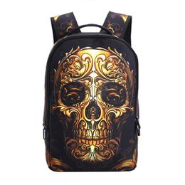 Backpack Fashion Skull Printing Designer Backpacks Students School Polyester Travel Bags 8 Colour 2983