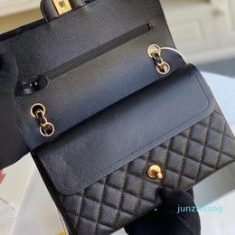 2022 Classic Flap Bag Designer Bag Ladies Caviar Lambskin Shoulder Handbag Gold Silver Chain 232a