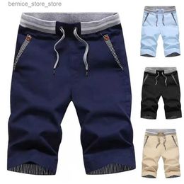 Men's Shorts Summer Casual Fashion Style Boardshort Bermuda Trousers Male Drawstring Elastic Waist Breeches Beach Shorts Mens Shorts Pant Q240529