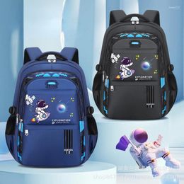 School Bags Cartoon Space Printing Student Schoolbag Large Capacity Load Reduction Spine Protection Ultra-light Shoulder Bag Boys Backpacks