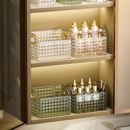 Storage Boxes Luxury Makeup Organiser Clear Cosmetic Box Ins Dresser Desktop Sundries Bathroom Organisers
