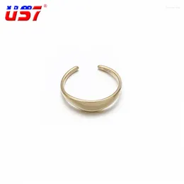 Cluster Rings US7 Stainless Steel Ring For Women Girls Classic Crescent Simple Wedding Jewellery Wholesale Drop