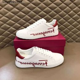 High End New Trendy Mens Small White Shoes s Low Cut Genuine Casual Lightweight and Simple Lace Up ferragmoities ferragammoities ferregamoities feragamoities I42P