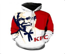 Fashion Men Hoodies KFC Grandpa 3d HD Print Casual Hoodies Sweatshirts Couple Tracksuits Women Hoodies PR01539868470