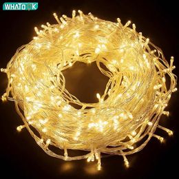 Strings 10m 30m 50m LED Garland String Lights Christmas Tree Fairy Light Wedding Decoration Waterproof Garden Indoor Outdoor Lamp 220v 283x