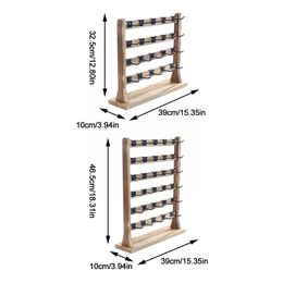 Wooden Earrings Display Stand With Hooks Multipurpose For Dresser Bedroom Necklace Hanging Storage Display Jewellery Organise I2N2