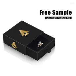 Gift Wrap Wholesale Eco Friendly Paper Custom Logo Printed Luxury Small Drawer Jewellery Jewelry Packaging Box