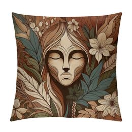 Vintage Sun with Woodland Treasures Throw Lumbar Pillow Case Cushion Cover Home Office Decorative Rectangle 12 X 20 Inches