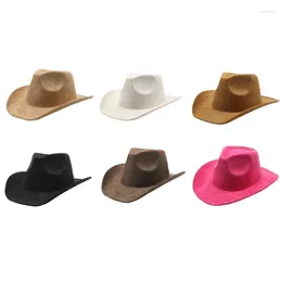 Berets Western Cowboy Hat Tibetan Cowgirl Style For Men Women Unisex Wear