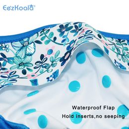 EezKoala Eco-friendly Cloth Diaper Cover Baby Washable Diaper Waterproof Baby Nappies Reusable Adjustable Pocket Diaper Snap