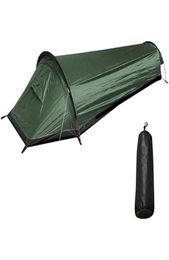 1 Person Backpack Camping Tent Ultralight Single Person Tent Outdoor Camping TentGreen1916078