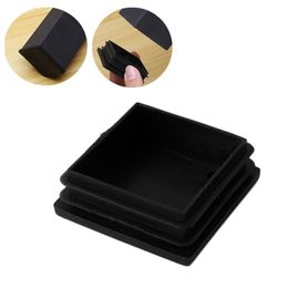 1pc Plastic Rectangle Blanking End Caps Tube Pipe Inserts Plug Square Inner Plug 15/25/50mm Table Chair Furniture Foot Cover