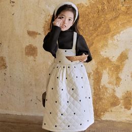 Clothing Sets Baby Girls Winter Warm Clothes Little Girl Thick Long Sleeve Pullover Sleeveless Dress Two Piece Outfits Children