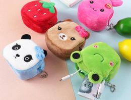 Mini cartoon coin purse for girls change pouch money wallet small key holder key chain gift Promotion whole 3161453