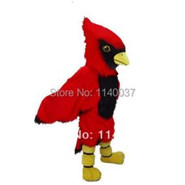 mascot Beautiful Cardinal Parrot Red Bird Mascot Costume Adult Size Cool Fun Party Fancy Dress Cosply Costumes Mascot Costumes