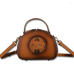 Shoulder Bags YourSeason Ladies Casual Handmade Small Cow Leather Women Messenger Retro Handbag 2024