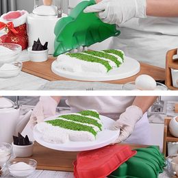 1pc Christmas Tree Silicone Mould 3D Christmas Tree Chocolate Candy Baking Mould DIY Handmade Soap Ice Biscuit Moulds Baking Tray