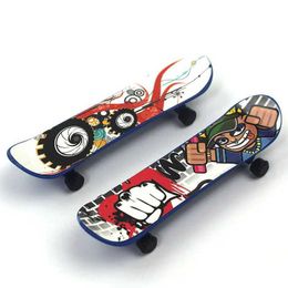 Finger Toys Finger SkateBoard Wooden Fingerboard Toy Professional Stents Fingers Skate Set Novelty Children Christmas Gift d240529