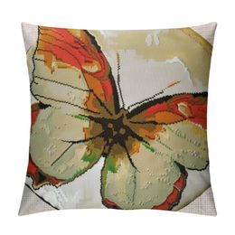 Beautiful Butterfly Throw Pillow Covers Colorful Wings Spread Colors Cushion Cover Comfortable Soft Home Decor Pillowcase