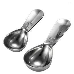 Coffee Scoops 15ml / 30ml 2 Sets Stainless Steel Metal Silve Measuring Seasoning Spoon Spoons High Quality Multi-Purpose Tool