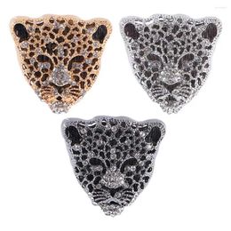 Brooches Rhinestone Retro Leopard Head Fashion Jewellery Luxurious Male Ornaments Collar Pins
