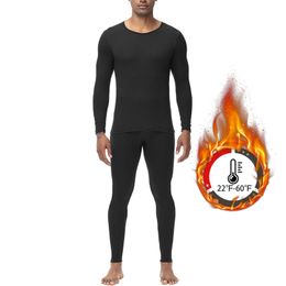 Long Johns Thermal Underwear Set for Men for Cold Weather Warm Base Layer Shirt Top Bottom Long Sleeves Undershirts Underpants