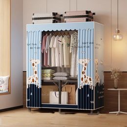 Cheap Mini Closet Nordic Minimalist Modern Nightstands Mobiles Kids Shelves Door Wardrobe Display Vestidores Home Furniture