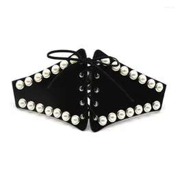 Belts All-match Ladies Waist Belt Light Luxury Personality Pearl Decor Adjustable