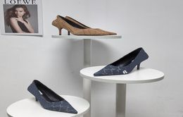 Sandali di tacco ad alto tacco di moda Spring e Autunno Designer Paris Casual Scarpe casual Office Luxury Ladies Midsole4749905