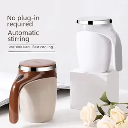 Mugs 304 Stainless Steel Automatic Magnetic Rotation Electric Milk Coffee Stirring Cup Lazy Person's Convenient Mug