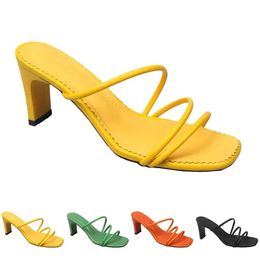 Heels Women High Sandals Fashion Slippers Shoes GAI Triple White Black Red Yellow Green Br 6b4