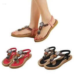S Women Sweet Beaded Sandals Fashion Clip Toe Herringbone Fa 7dd andals