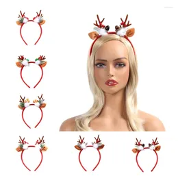 Party Supplies Christmas Antlers Headband Cute Deer Horn Kids Adult Hair Accessories Hoop Elk Drop