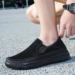Walking Shoes Men Running Lightweight Casual Sneakers Sport Loafers Breathable Slip On Summer Mesh Zapatillas Hombre