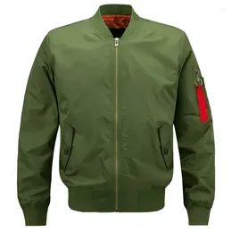 Men's Jackets Plus Size Sportswear Man Stand Collar Long Sleeve Flight Pilot Jacket Army Green Male Baseball Coat 6xl 7xl 8xl Boys Outerwear