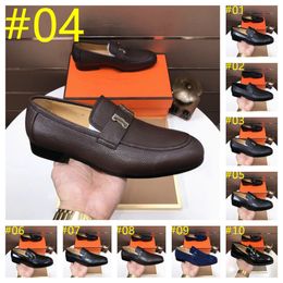 26Model Herren Kleidschuhe echte Ledermarke Designer Flatschuhe Fashion Brogue Schuhe Hochwertige Männer Business formelle Slipper Größe 38-46