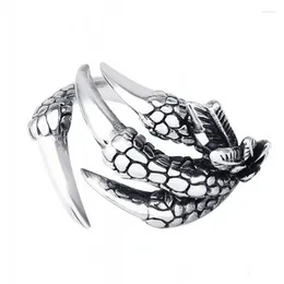 Cluster Rings S925 Sterling Silver Opening For Men Women 2024 Skull Rose Eagle Claw Pure Argentum Retro Charm Jewelry
