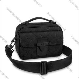 S LOCK Crossbody Bag Men Designer Messenger Bag Embossed Shoulder Bag Courier Macassars Handbag Luxury Cross body Purse Wallets M464546
